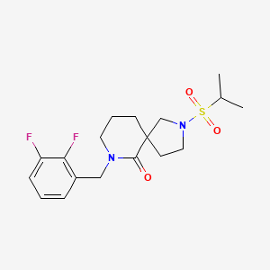 molecular formula C18H24F2N2O3S B6047470 7-(2,3-difluorobenzyl)-2-(isopropylsulfonyl)-2,7-diazaspiro[4.5]decan-6-one 