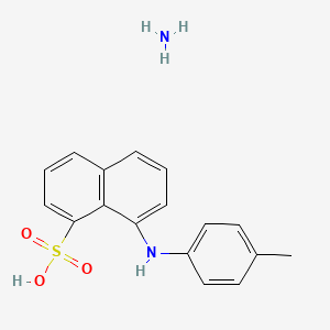 molecular formula C17H18N2O3S B6047511 8-[(4-methylphenyl)amino]-1-naphthalenesulfonic acid ammoniate 