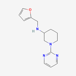 molecular formula C14H18N4O B6047545 N-(2-furylmethyl)-1-(2-pyrimidinyl)-3-piperidinamine 