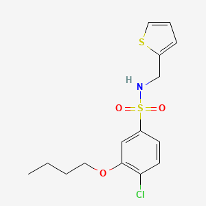 B604758 3-butoxy-4-chloro-N-[(thiophen-2-yl)methyl]benzene-1-sulfonamide CAS No. 914236-40-1
