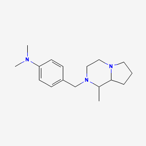 molecular formula C17H27N3 B6047599 N,N-dimethyl-4-[(1-methylhexahydropyrrolo[1,2-a]pyrazin-2(1H)-yl)methyl]aniline 