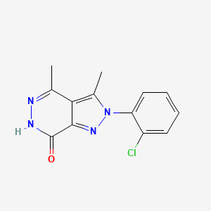 B604762 2-(2-chlorophenyl)-3,4-dimethyl-2H-pyrazolo[3,4-d]pyridazin-7-ol CAS No. 1081115-11-8