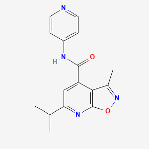 molecular formula C16H16N4O2 B6047634 6-isopropyl-3-methyl-N-4-pyridinylisoxazolo[5,4-b]pyridine-4-carboxamide 