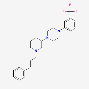 molecular formula C25H32F3N3 B6047693 1-[1-(3-phenylpropyl)-3-piperidinyl]-4-[3-(trifluoromethyl)phenyl]piperazine 