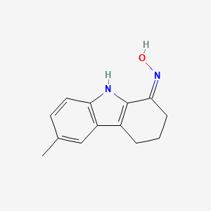 molecular formula C13H14N2O B604775 (1Z)-6-甲基-2,3,4,9-四氢-1H-咔唑-1-酮肟 CAS No. 156424-66-7
