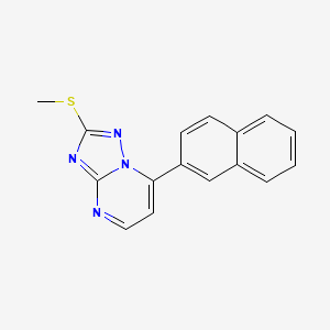 molecular formula C16H12N4S B6047770 2-(methylthio)-7-(2-naphthyl)[1,2,4]triazolo[1,5-a]pyrimidine 