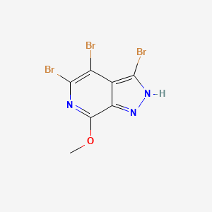 B604778 methyl 3,4,5-tribromo-1H-pyrazolo[3,4-c]pyridin-7-yl ether CAS No. 957760-18-8