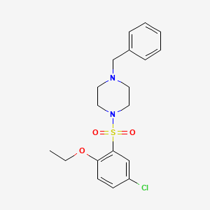 molecular formula C19H23ClN2O3S B604779 1-Benzyl-4-(5-chloro-2-ethoxybenzenesulfonyl)piperazine CAS No. 943191-37-5