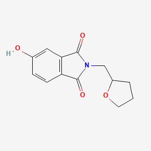 5-hydroxy-2-(tetrahydro-2-furanylmethyl)-1H-isoindole-1,3(2H)-dione