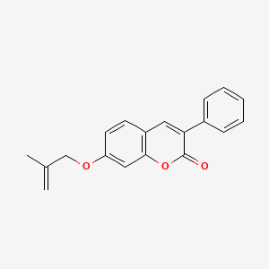molecular formula C19H16O3 B6047905 7-[(2-methyl-2-propen-1-yl)oxy]-3-phenyl-2H-chromen-2-one 