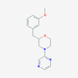 molecular formula C16H19N3O2 B6047936 2-(3-methoxybenzyl)-4-(2-pyrazinyl)morpholine 