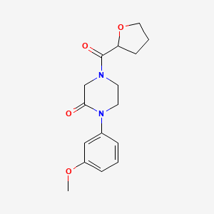 1-(3-methoxyphenyl)-4-(tetrahydro-2-furanylcarbonyl)-2-piperazinone