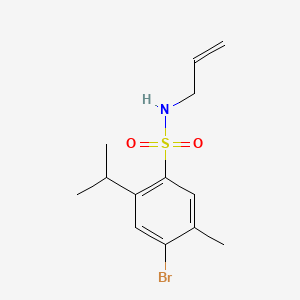 molecular formula C13H18BrNO2S B604817 N-allyl-4-bromo-2-isopropyl-5-methylbenzenesulfonamide CAS No. 1087646-65-8