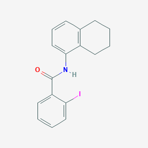 molecular formula C17H16INO B6048204 2-iodo-N-(5,6,7,8-tetrahydro-1-naphthalenyl)benzamide 
