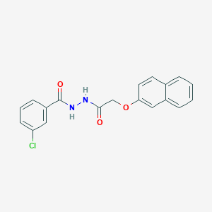 3-chloro-N'-[(2-naphthyloxy)acetyl]benzohydrazide