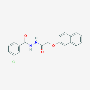 molecular formula C19H15ClN2O3 B6048238 3-chloro-N'-[(2-naphthyloxy)acetyl]benzohydrazide 