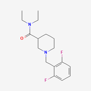 molecular formula C17H24F2N2O B6048248 1-(2,6-difluorobenzyl)-N,N-diethyl-3-piperidinecarboxamide 