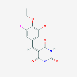 5-(4-ethoxy-3-iodo-5-methoxybenzylidene)-1-methyl-2,4,6(1H,3H,5H)-pyrimidinetrione