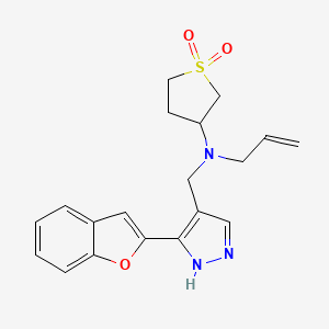 N-allyl-N-{[3-(1-benzofuran-2-yl)-1H-pyrazol-4-yl]methyl}tetrahydro-3-thiophenamine 1,1-dioxide