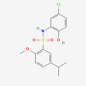 B604833 N-(5-chloro-2-hydroxyphenyl)-5-isopropyl-2-methoxybenzenesulfonamide CAS No. 1172438-39-9
