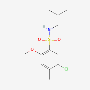 B604838 5-chloro-N-isobutyl-2-methoxy-4-methylbenzenesulfonamide CAS No. 1087647-16-2