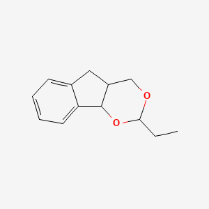 molecular formula C13H16O2 B6048382 2-ethyl-4,4a,5,9b-tetrahydroindeno[1,2-d][1,3]dioxine 