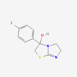 3-(4-fluorophenyl)-2,3,5,6-tetrahydroimidazo[2,1-b][1,3]thiazol-3-ol