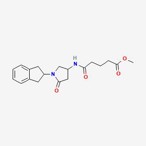 methyl 5-{[1-(2,3-dihydro-1H-inden-2-yl)-5-oxo-3-pyrrolidinyl]amino}-5-oxopentanoate