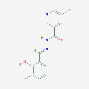 molecular formula C14H12BrN3O2 B6048454 5-bromo-N'-(2-hydroxy-3-methylbenzylidene)nicotinohydrazide 