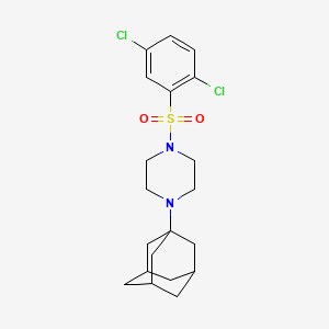 molecular formula C20H26Cl2N2O2S B6048468 1-(1-adamantyl)-4-[(2,5-dichlorophenyl)sulfonyl]piperazine 