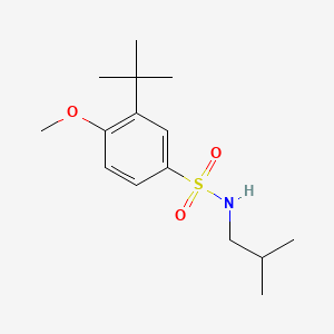 B604847 3-tert-butyl-N-isobutyl-4-methoxybenzenesulfonamide CAS No. 1087639-16-4