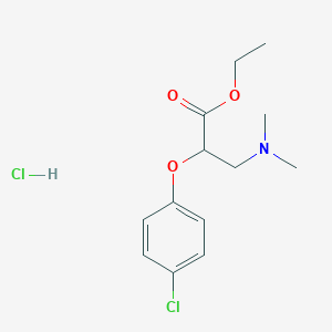 ethyl 2-(4-chlorophenoxy)-3-(dimethylamino)propanoate hydrochloride