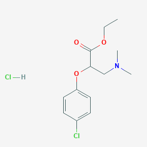 molecular formula C13H19Cl2NO3 B6048479 ethyl 2-(4-chlorophenoxy)-3-(dimethylamino)propanoate hydrochloride 