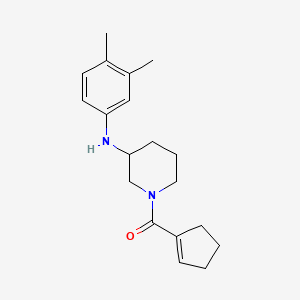 molecular formula C19H26N2O B6048507 1-(1-cyclopenten-1-ylcarbonyl)-N-(3,4-dimethylphenyl)-3-piperidinamine 