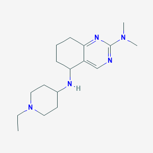 molecular formula C17H29N5 B6048508 N~5~-(1-ethyl-4-piperidinyl)-N~2~,N~2~-dimethyl-5,6,7,8-tetrahydro-2,5-quinazolinediamine 