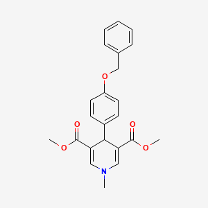 dimethyl 4-[4-(benzyloxy)phenyl]-1-methyl-1,4-dihydro-3,5-pyridinedicarboxylate