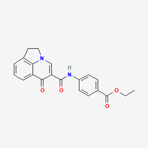 ethyl 4-{[(6-oxo-1,2-dihydro-6H-pyrrolo[3,2,1-ij]quinolin-5-yl)carbonyl]amino}benzoate