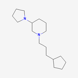 1-(3-cyclopentylpropyl)-3-(1-pyrrolidinyl)piperidine