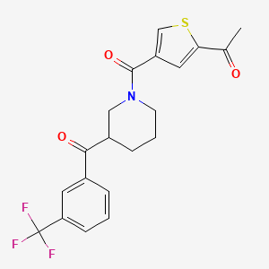 1-[4-({3-[3-(trifluoromethyl)benzoyl]-1-piperidinyl}carbonyl)-2-thienyl]ethanone