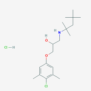 1-(4-chloro-3,5-dimethylphenoxy)-3-[(1,1,3,3-tetramethylbutyl)amino]-2-propanol hydrochloride