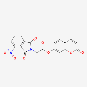 4-methyl-2-oxo-2H-chromen-7-yl (4-nitro-1,3-dioxo-1,3-dihydro-2H-isoindol-2-yl)acetate