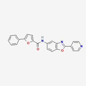 molecular formula C23H15N3O3 B6048671 5-phenyl-N-[2-(4-pyridinyl)-1,3-benzoxazol-5-yl]-2-furamide 