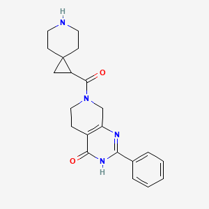 molecular formula C21H24N4O2 B6048681 7-(6-azaspiro[2.5]oct-1-ylcarbonyl)-2-phenyl-5,6,7,8-tetrahydropyrido[3,4-d]pyrimidin-4(3H)-one 
