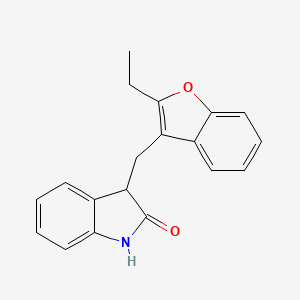 3-[(2-ethyl-1-benzofuran-3-yl)methyl]-1,3-dihydro-2H-indol-2-one