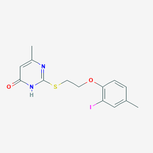 2-{[2-(2-iodo-4-methylphenoxy)ethyl]thio}-6-methyl-4-pyrimidinol