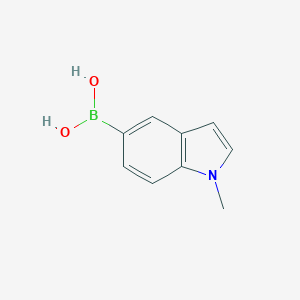 molecular formula C9H10BNO2 B060488 N-Methylindole-5-boronic acid CAS No. 192182-55-1