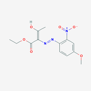 molecular formula C13H15N3O6 B6048812 ethyl 2-[(4-methoxy-2-nitrophenyl)hydrazono]-3-oxobutanoate 