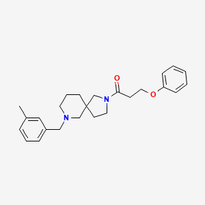 7-(3-methylbenzyl)-2-(3-phenoxypropanoyl)-2,7-diazaspiro[4.5]decane