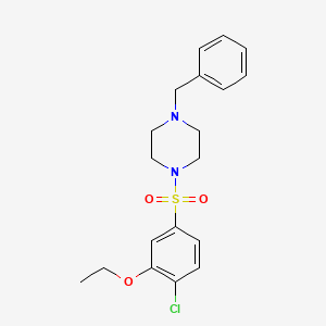 molecular formula C19H23ClN2O3S B604884 1-Benzyl-4-(4-chloro-3-ethoxybenzenesulfonyl)piperazine CAS No. 1087640-97-8