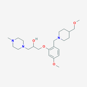 1-(5-methoxy-2-{[4-(methoxymethyl)-1-piperidinyl]methyl}phenoxy)-3-(4-methyl-1-piperazinyl)-2-propanol